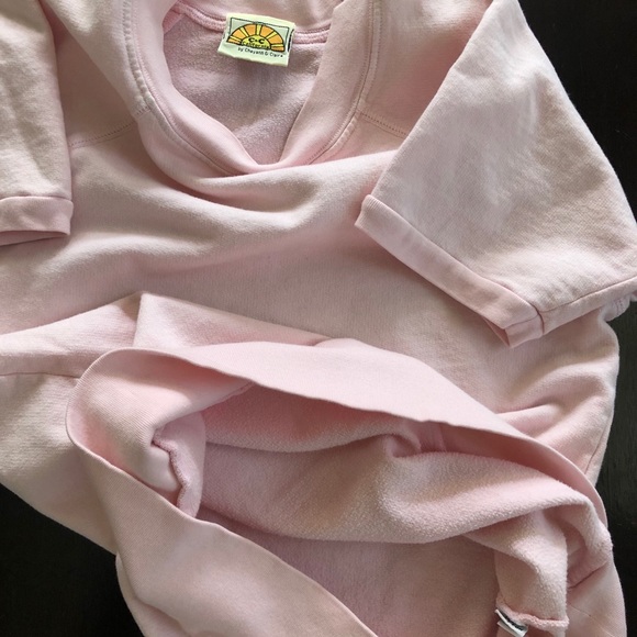C&C California Pink Short Sleeve Pink Sweatshirt - Picture 16 of 16